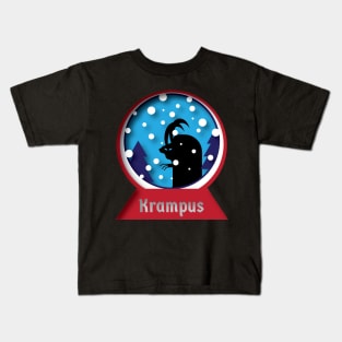 Krampus Snowglobe Kids T-Shirt